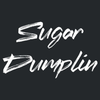 Sugar Dumplin Black - TT Unisex Ring Spun Combed Cotton T-Shirt Design